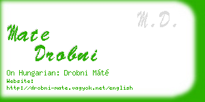 mate drobni business card