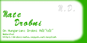 mate drobni business card